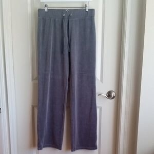 New York & Co Gray Velour Bling Tie Waist Sz SM/TALL 32" Inseam